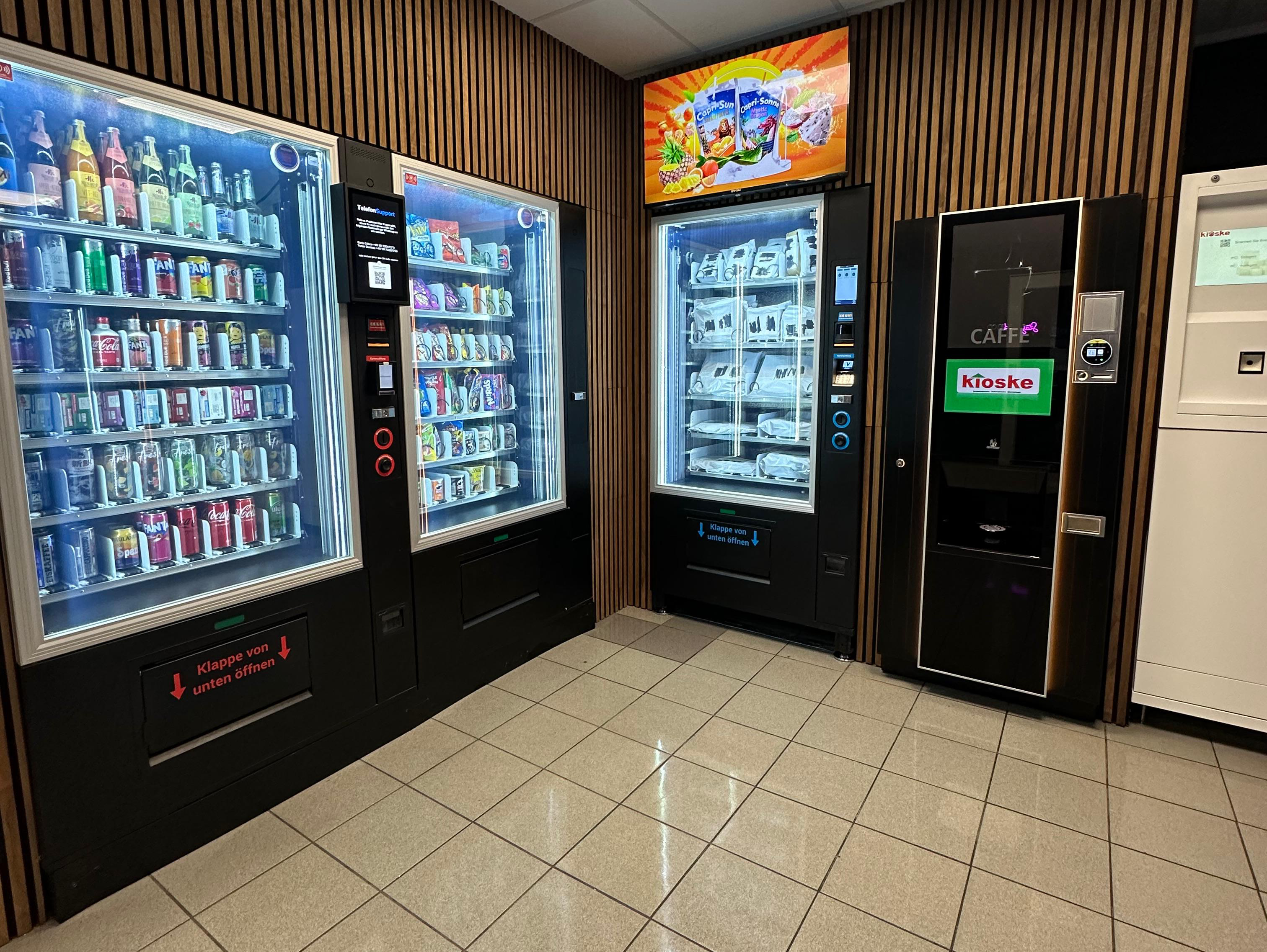 Modern vending machine area after Place2Be transformation